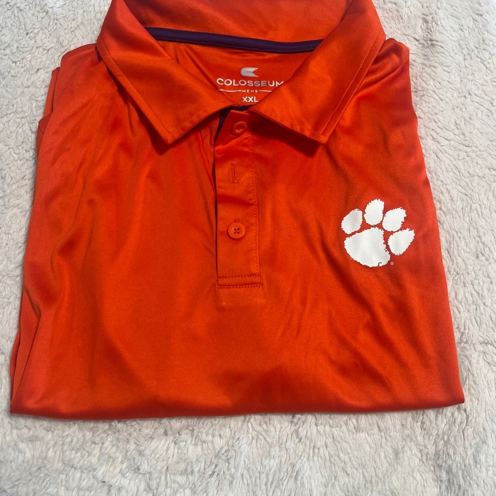 COPY - Clemson Tigers Colosseum Polo Shirt Orange Size 2XL New - Picture 10 of 11